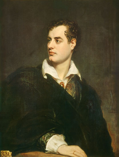 A painting of Lord Byron by Thomas Phillips (1770-1845)