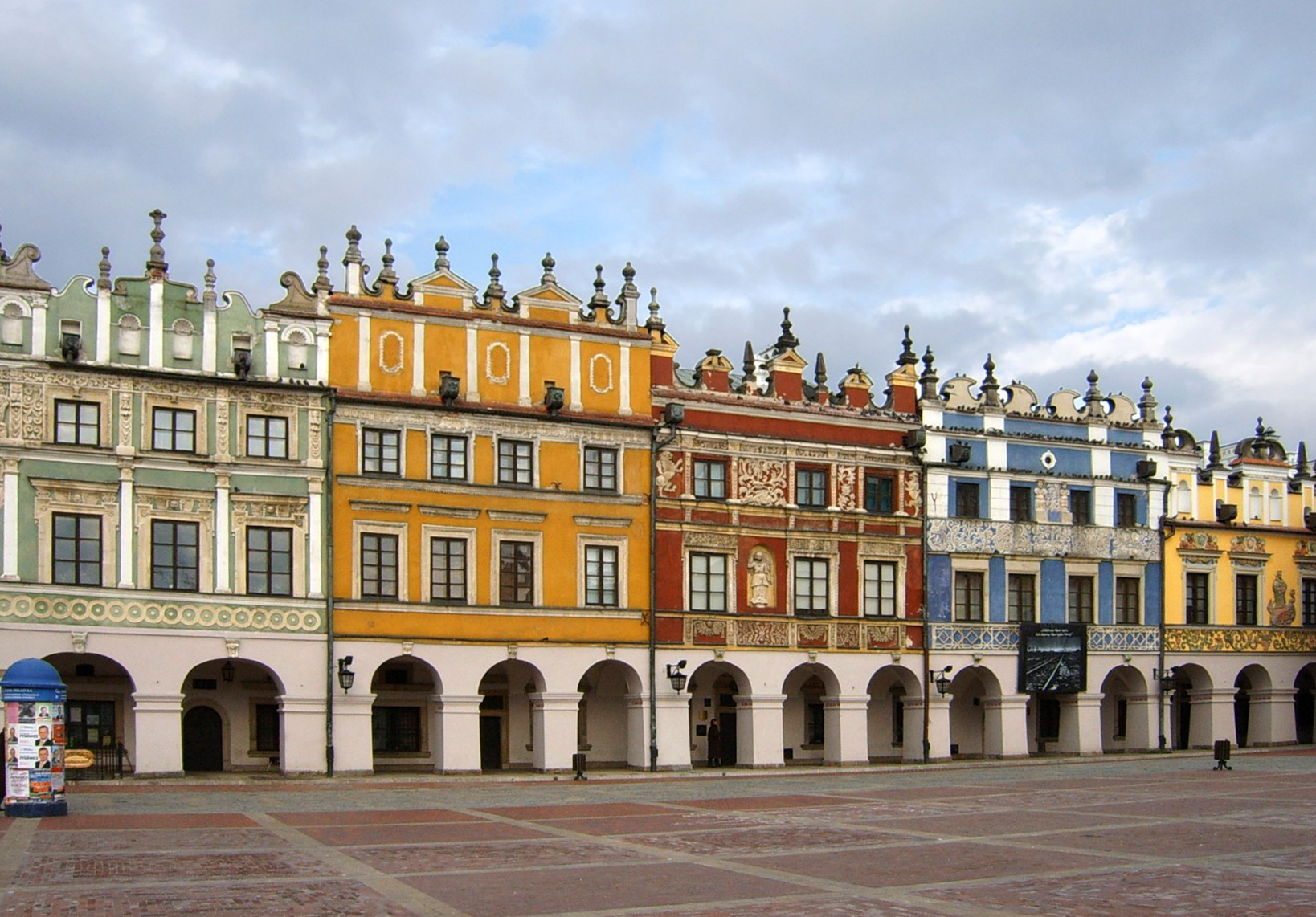 Houses of Armenian merchants dating back to the 17th century, by the market square in Zamość, south-eastern Poland; the Old City of Zamość is on the UNESCO World Heritage List