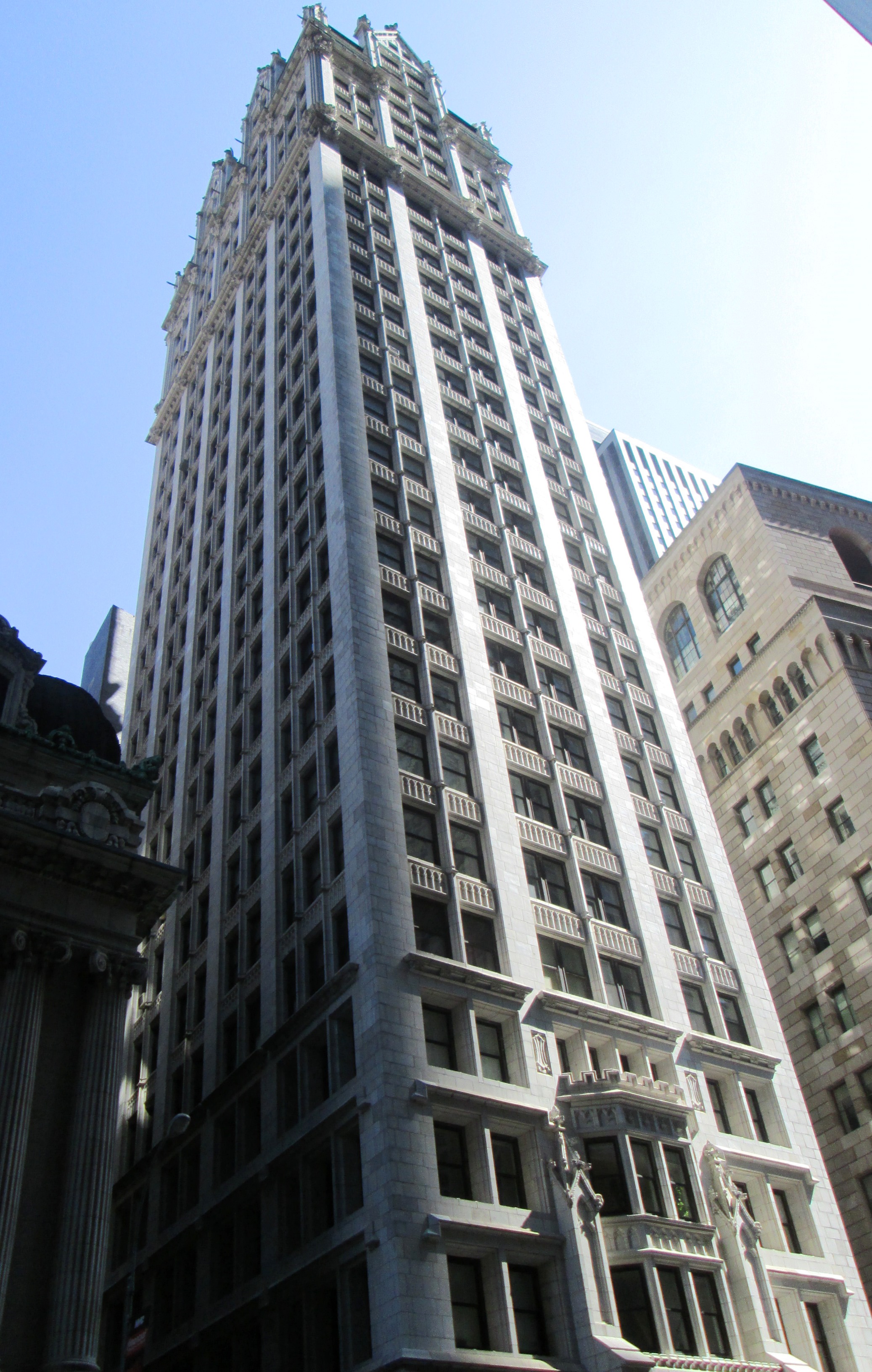 55 Liberty Street, where the law offices of Vahan Cardashian were located in the early 1910s; the Liberty Tower is currently a residential building