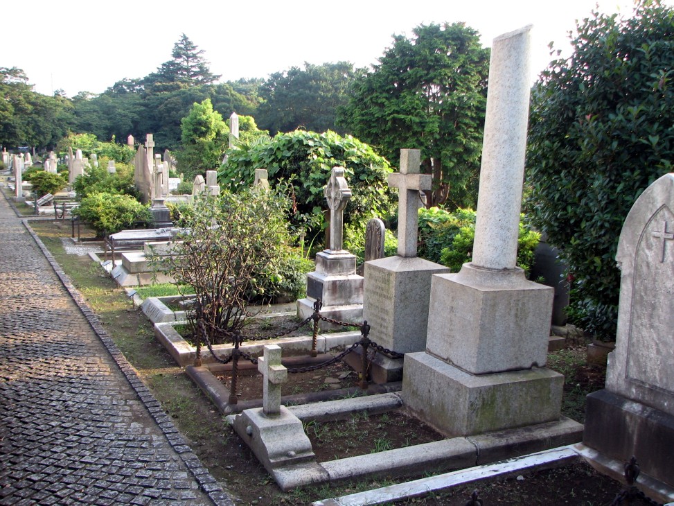 The Foreign General Cemetery in Yokohama, Japan, where Diana Apcar is buried
